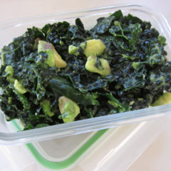 Raw Kale w/Avocado Side Salad